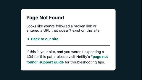 Netlify 404 Page Not Found error solved