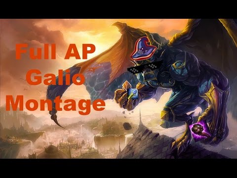 lol galio rework  2022 New  The Epic of Full AP Galio (Full AP Galio Montage)