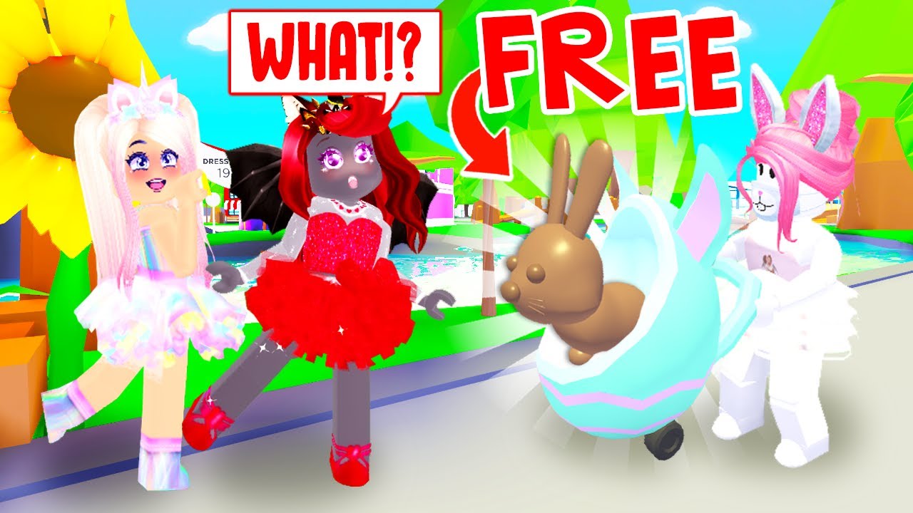 This Easter Bunny Gave Us Rare Easter Items In Adopt Me Roblox