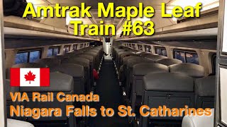 [ Canada Train ] Amtrak Maple Leaf Train #63 in Canada