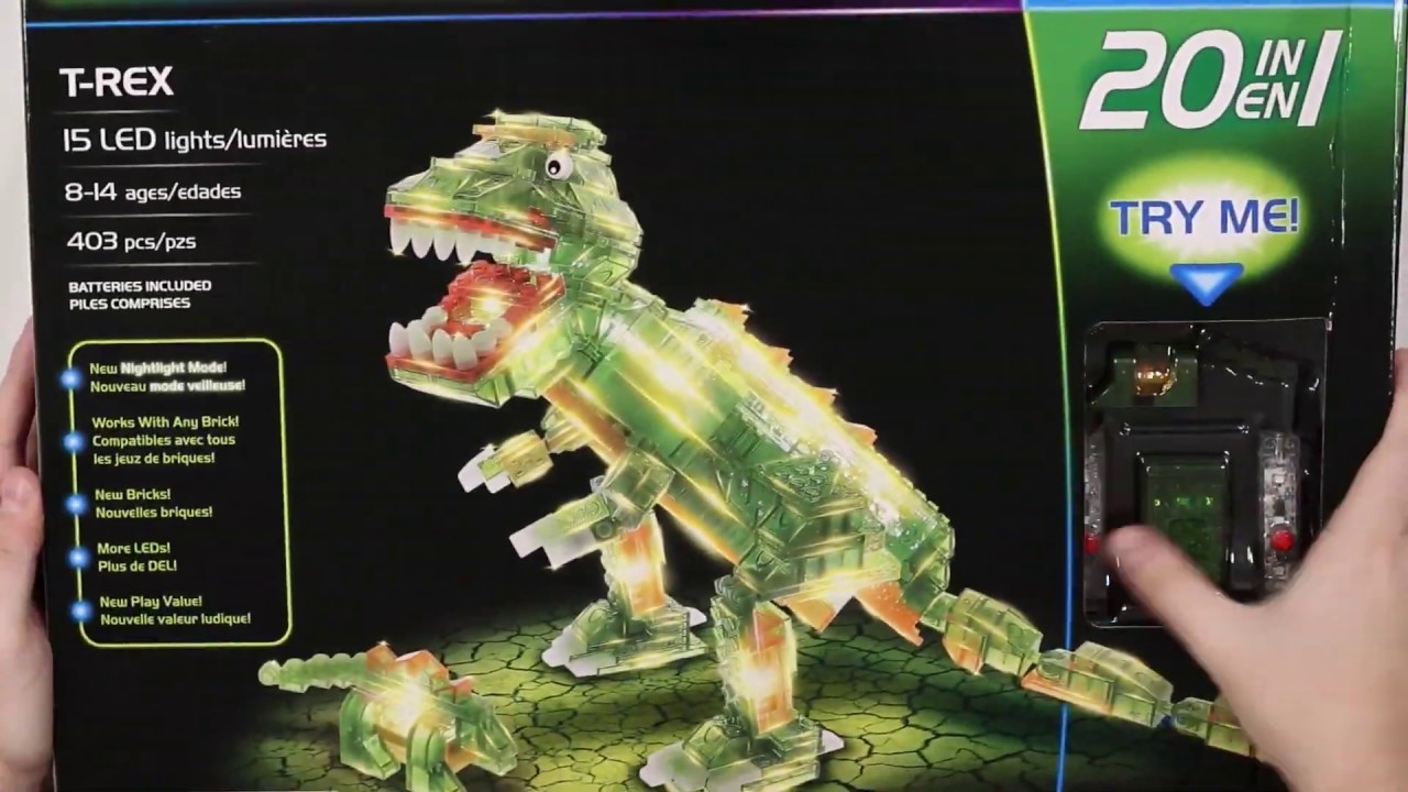 Laser Pegs 20-in-1 T-Rex Kit Available At JR Toy Company - YouTube