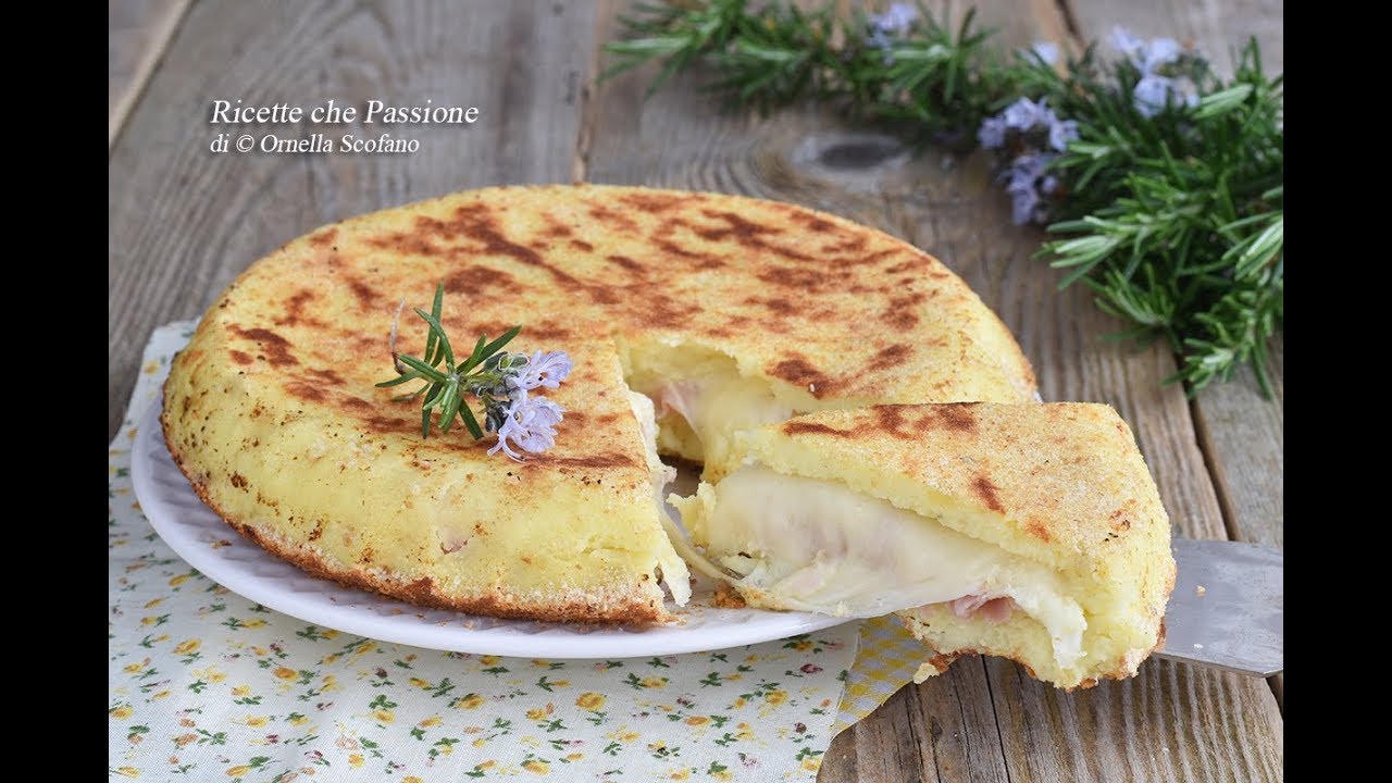 Torta Di Patate In Padella Semplice E Velocissima Con Formaggio E Prosciutto Ricette Che Passione Youtube