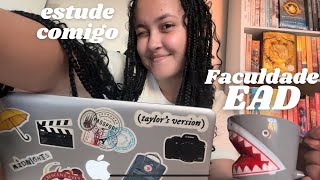 STUDY VLOG: 1 dia comigo estudando para faculdade a distância (EAD) - Comércio Exterior