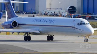 Everts Air Cargo MD-83(SF) Taxi And Takeoff From Paine Field