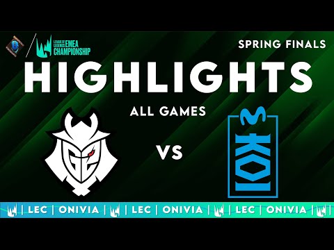 G2 vs MKOI ALL GAMES Highlights | LEC Spring Finals 2025 | G2 Esports vs Movistar KOI by Onivia