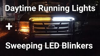 How to install Daytime Running Lights   Sweeping LED Blinkers