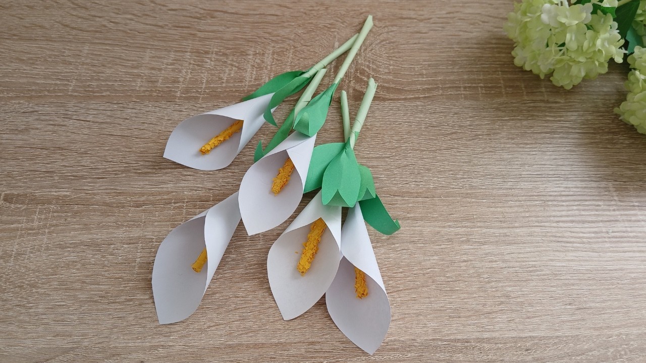 Simple craft - How to make easy paper flowers / DIY paper craft