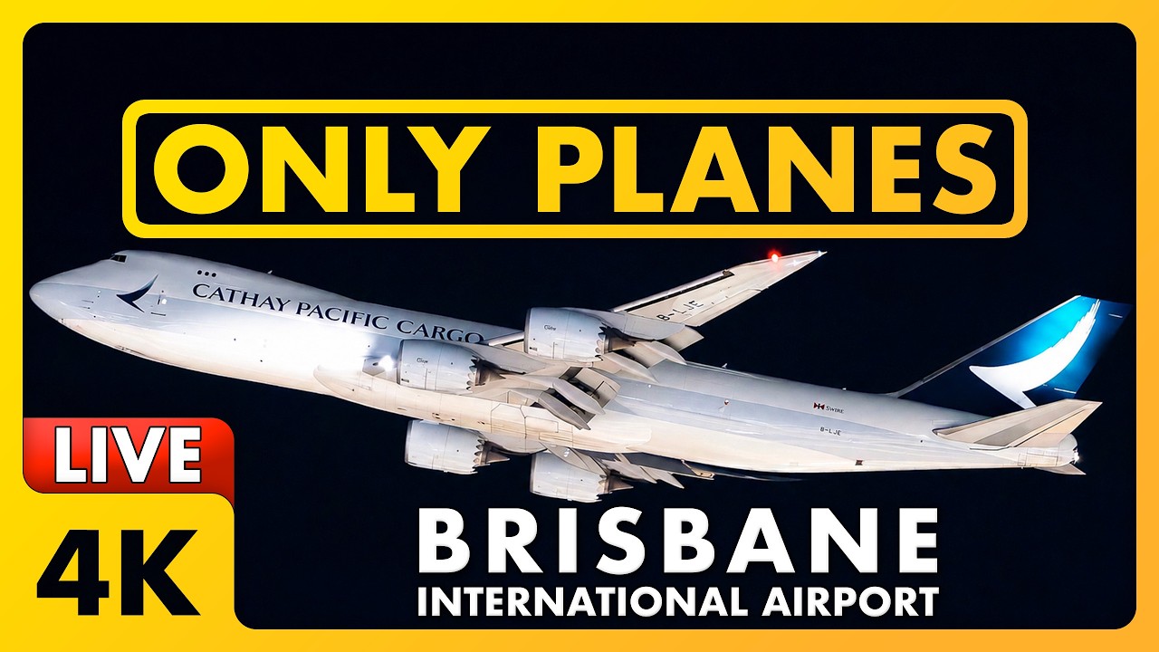 🔴 LIVE 747-8F, A380, 777, 787, A350, A330 + more! @ Brisbane Airport w/ James & Matty + ATC ✈️