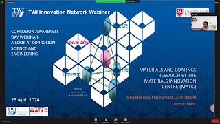 A Look at Corrosion Science & Engineering: Materials and Coatings Research Webinar - MatIC