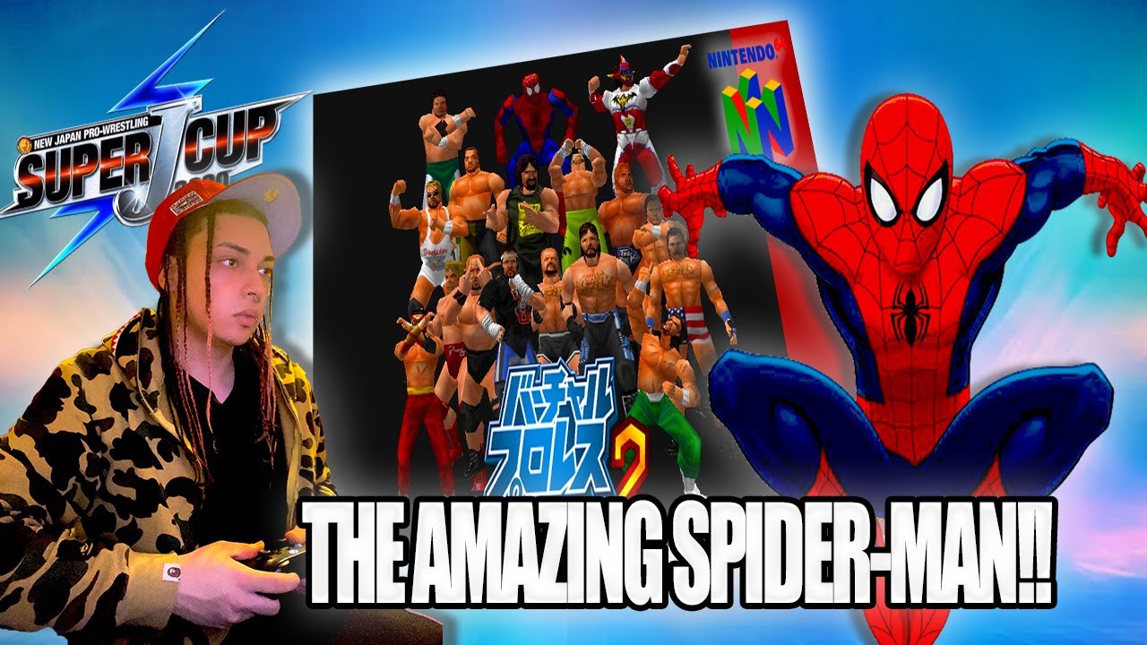 Can Spider-Man Win The Super J-Cup in Virtual Pro Wrestling 2 Freem Edition?