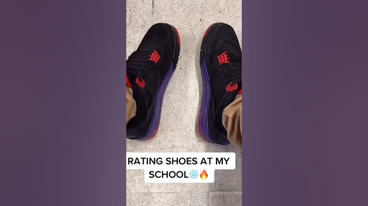 Rating shoes at my school 🏫❄️🔥
