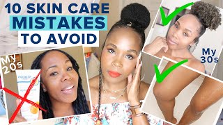 10 Skin Care Mistakes to  AVOID in Your 20s \& 30s | Skin Care Tips That Work