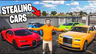 Secretly Stealing Cars From Police Impound in GTA