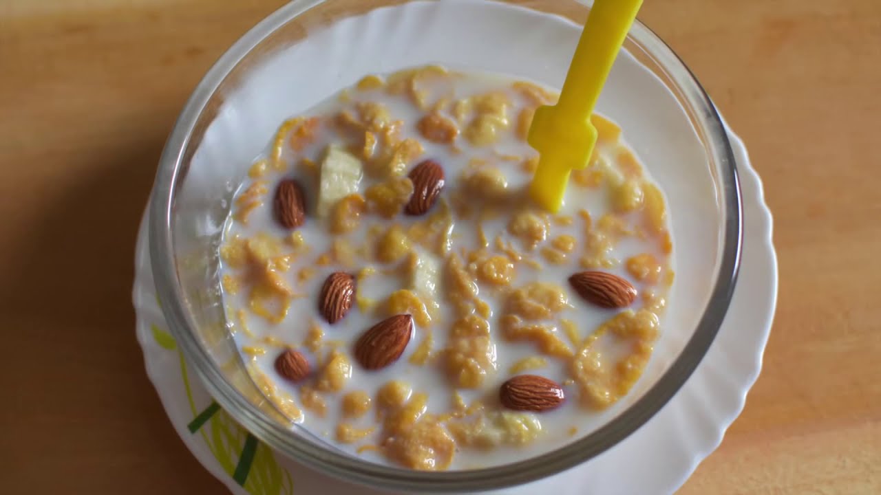 Banana Corn Flakes | Healthy Cornflakes Recipe - YouTube