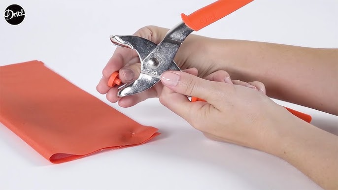 Setting Metal Snaps with Snap Pliers
