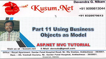 Part 11|| Business objects model in MVC || ASP.NET MVC TUTORIAL FOR BEGINNERS|| LEARN ASP.NET MVC
