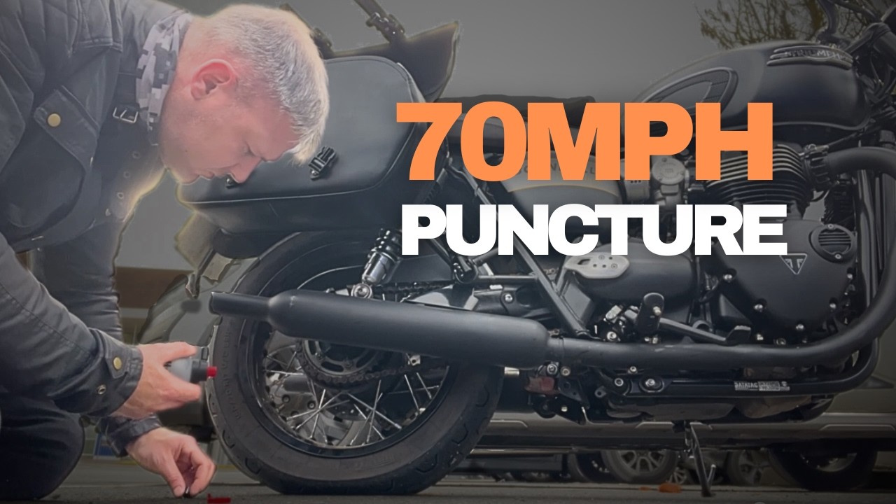 У меня прокололась задняя шина на скорости 110 км/ч — вот что произошло.