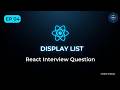 React JS Interview Question #4 | Build List Component using map() 🔥 | 30 Days Coding