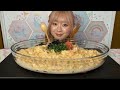 【ASMR】明太子クリームパスタ大食い 5人前 Cream pasta