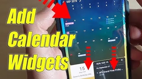 Galaxy S10 / S10+: How to Add Calendar Widgets to Home Screen