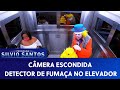 Detector de Fumaça no Elevador - Fire Sprinkler in Elevator Prank | Câmeras Escondidas (18/07/21)