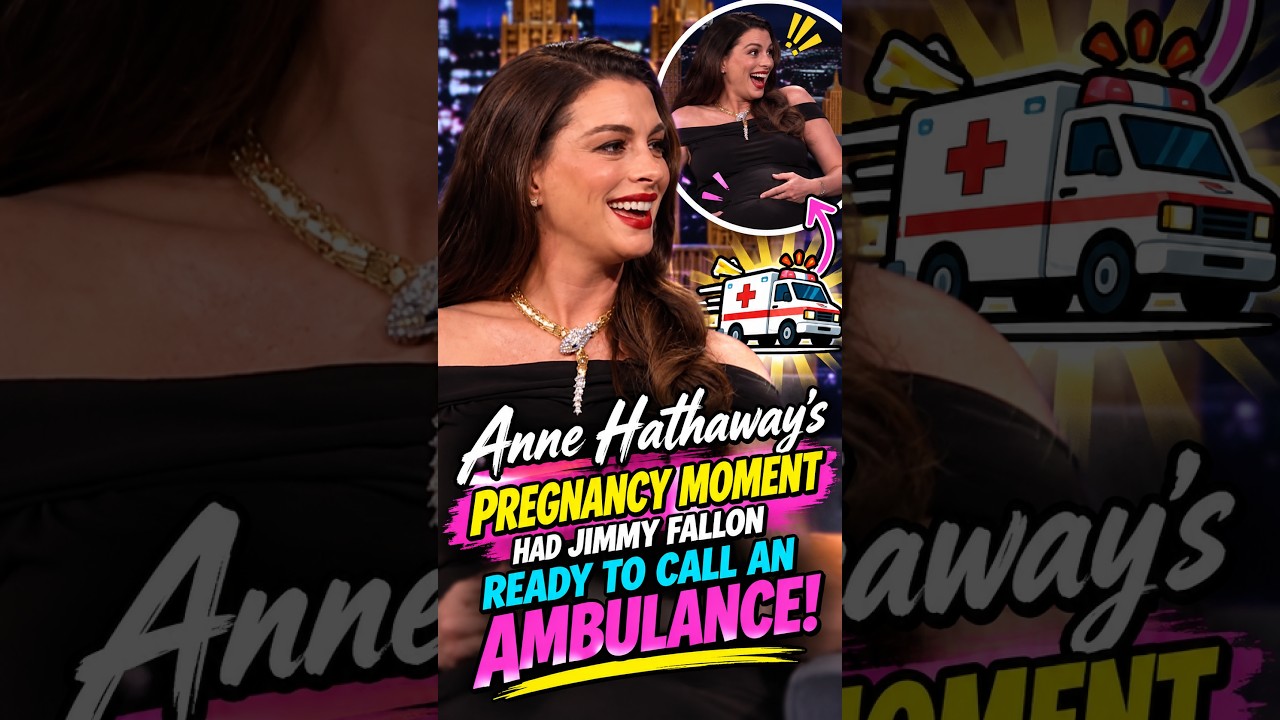 Anne Hathaway’s Pregnancy Moment Had Jimmy Fallon Ready to Call an Ambulance! 😂🚑