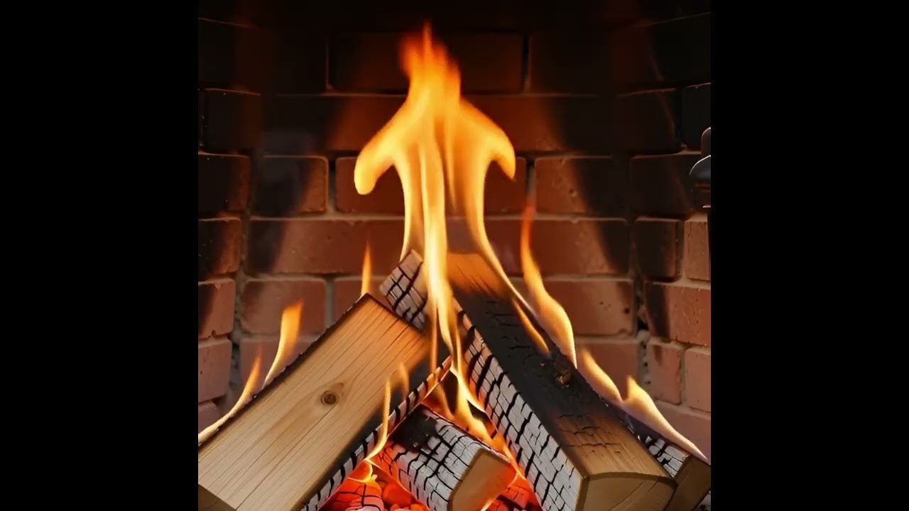 🔥30-Minute Cozy Fireplace | 4K Seamless Loop | Soft Glow & Realistic Crackling Sounds for Relaxation