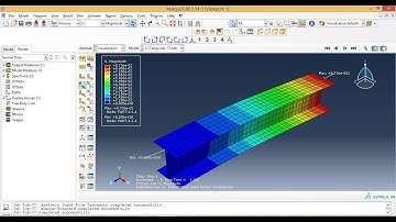 Abaqus Tutorial Videos - How To analysis 3D shell Cantilever Beam  in Abaqus