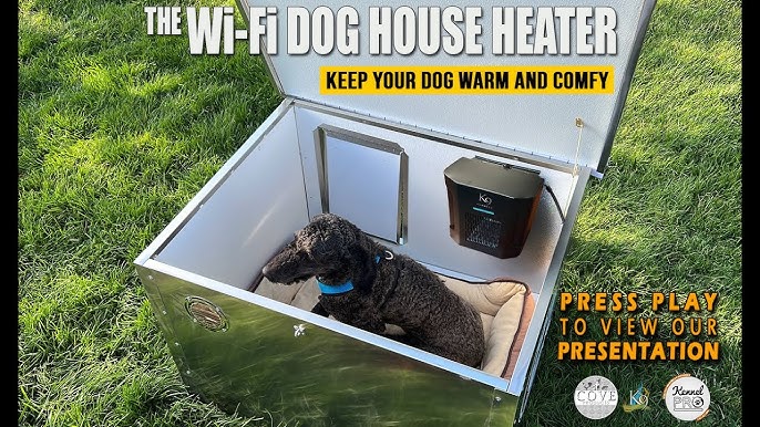  Dog House Heater with Thermostat & App Remote Control, 300W  Safe Heater for Dog Houses Outdoor with Adjustable Temp &Timer& 6FT Anti  Chew Cord, Outdoor Pet Heater for Most Dog