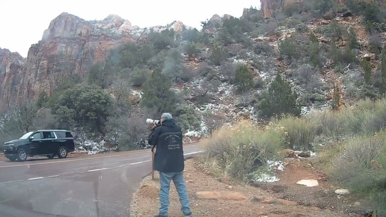 Zion National Park. Music from Enigma.