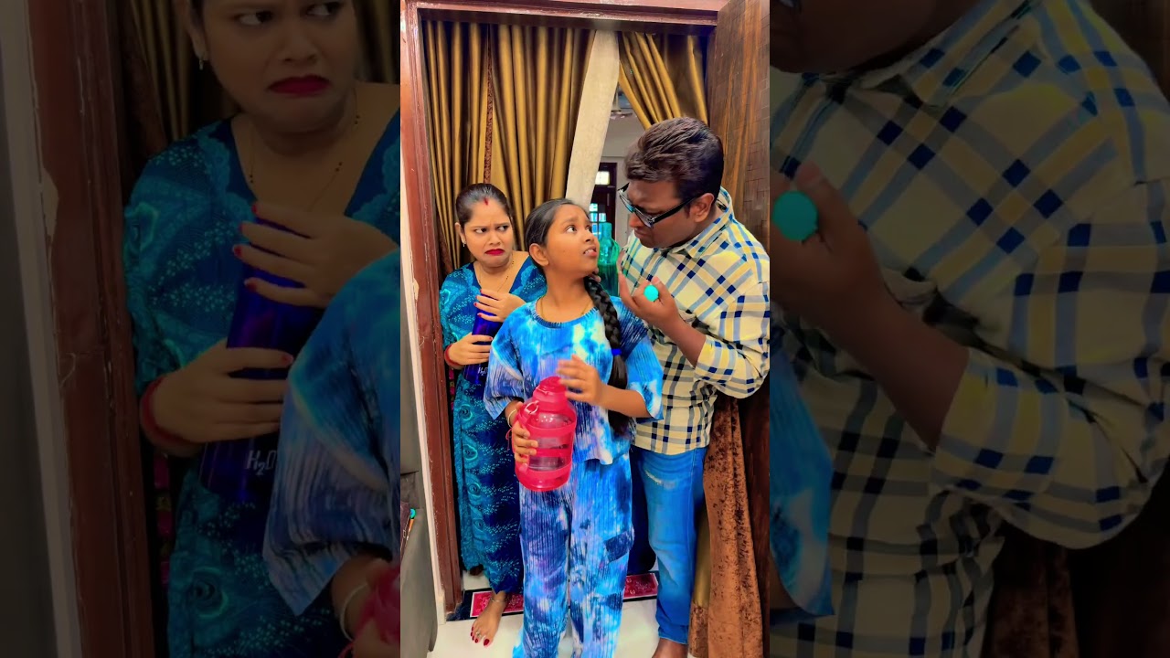 बाबू भी अपनी बोतल लेके सो रहा 😁#family #funny #trending