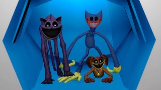 Stuck with CatNap, DogDay and Huggy Wuggy Nightmare in the Poppy Playtime Factory | Garry's Mod