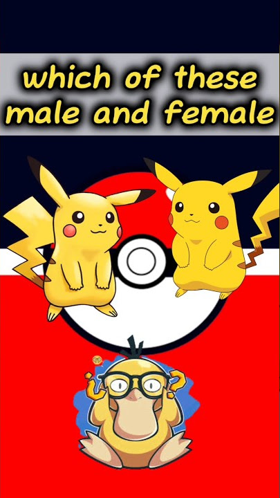 which of these pikachu male or female. || #shorts #pokemon