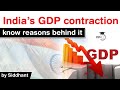 Indian Economy Slowdown 2020 - Decoding contraction of India's GDP numbers #UPSC #IAS