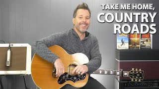 Video voorbeeld van "Take Me Home, Country Roads by John Denver - Guitar Lesson"