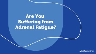 Are You Suffering From Adrenal Fatigue? - Dr. Jim Collins