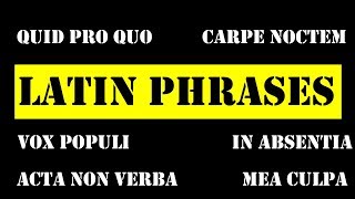 Latin Phrases Everyone Should Know