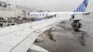 4K United Airlines Airbus A319132 [N855UA] pushback, start up, and takeoff from PDX