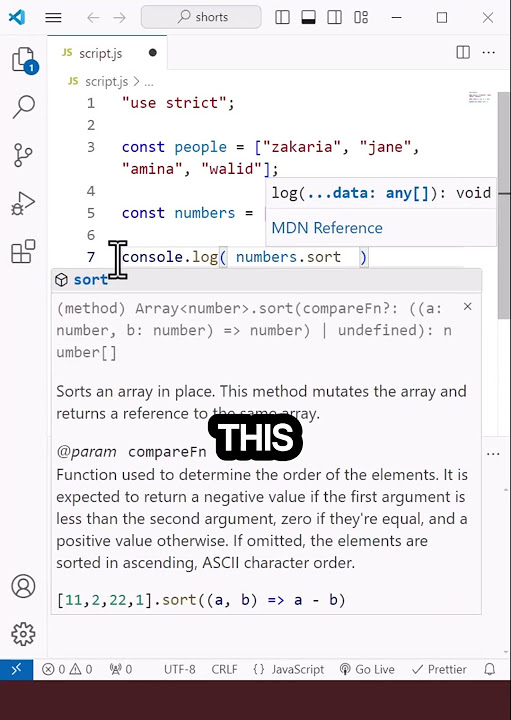 Mastering the JavaScript Sort Method: A Comprehensive Guide. # ...