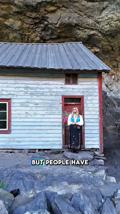 Could you live here? These houses in Jøssingfjord have stood under this giant rock since the 1800s