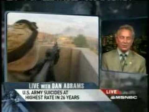 Andrew Horne on MSNBC Discuss Soldier Suicide