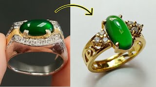 I refined the gold from the broken ring and turned it into a new ring - jewelry making ideas