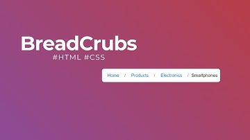📌 How to Create a Breadcrumb Navigation Using HTML & CSS #coding #webdesign #video #css #webdev