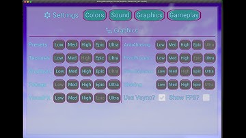 EZ Settings Menu Widget - Unreal Engine Demo