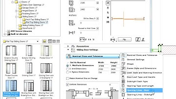 Door and sliding door enhancements in ARCHICAD