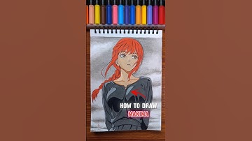 drawing makima ☠️ #shots #chainsawman #anime