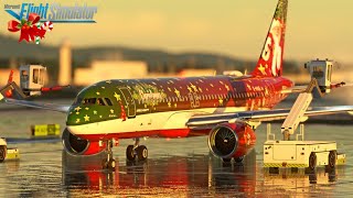 MSFS Christmas Special 2023 | A320neo Oslo - North Pole (almost)