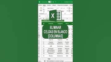 COMO ELIMINAR COLUMNAS EN BLANCO EN EXCEL #Excel #Exceltips #Exceltutorial #Shorts #Youtubeshorts