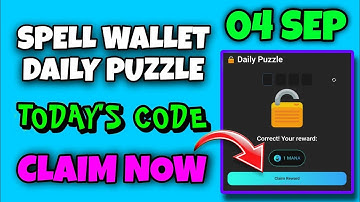 Spell Wallet Daily Puzzle Today 04 September | Spell Wallet Today Puzzle | Spell Wallet Secret Code