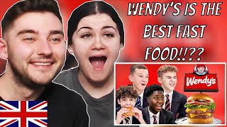 British Couple Reacts to British Highschoolers try Wendy's for the first time!
